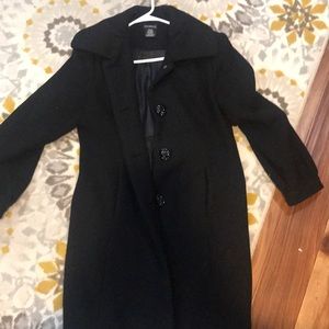 Black pea coat